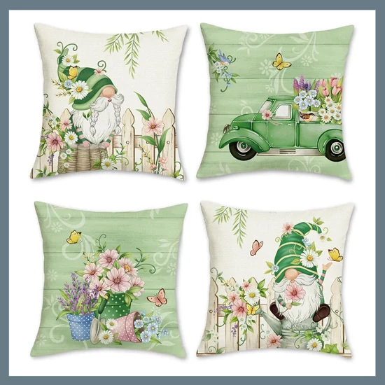 4db Tavaszi Virágos Párnahuzat 40x40cm 601100107807174-40