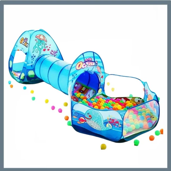 Óceán témájú gyerek játszósátor alagúttal BV338417