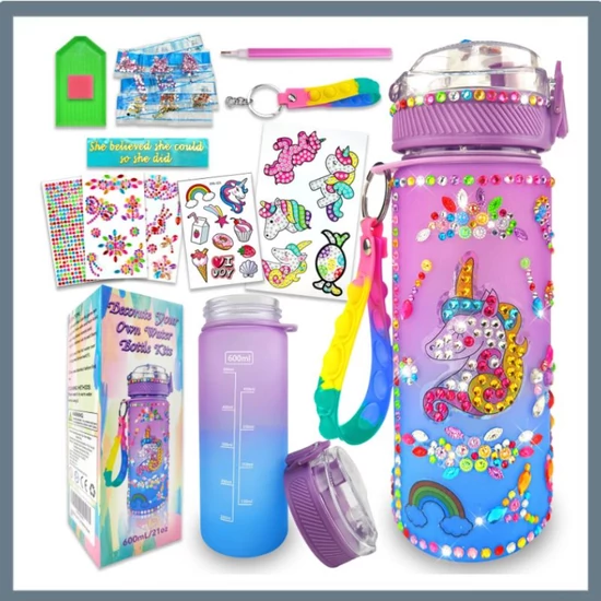 GG387807 Kulacs Díszítő Szett – Kreatív Barkácskészlet Gyerekeknek