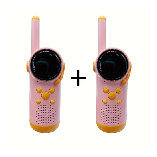 Gyerek walkie-talkie készlet – 2 darabos, rózsaszín-narancs színben UW48527