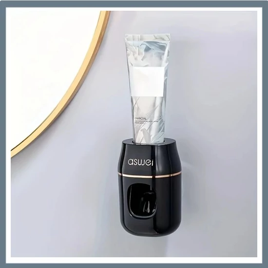 Automata fogkrém adagoló – falra szerelhető, fekete EG345129B