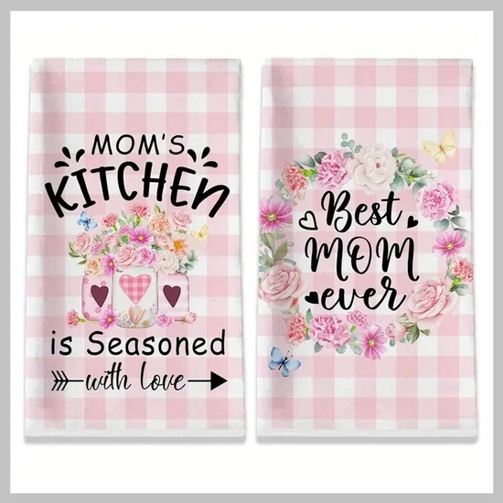 2 db virágos konyharuha anyák napi motívum CB899312