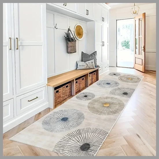 Modern absztrakt csúszásmentes szőnyeg 60x180 cm GA334810