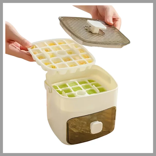 48 Rácsos Jégkocka Forma, fehér JL392472