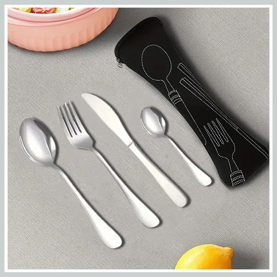 Rozsdamentes acél evőeszközkészlet ezüst DA1165010-e