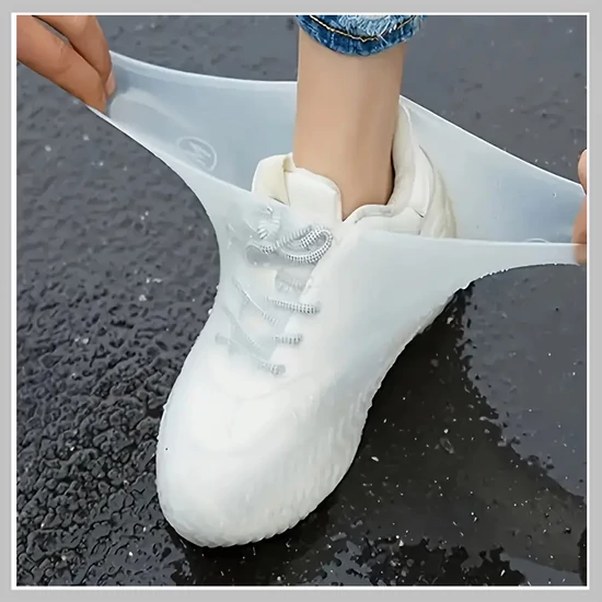 1 pár vízálló tartós szilikon cipővédő CB465478