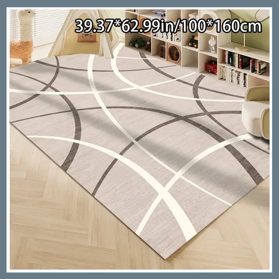 Puha bársony szőnyeg, görbe vonalak minta 100x160cm BR552959-2