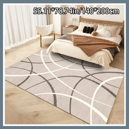 Puha bársony szőnyeg, görbe vonalak minta 140x200cm BR552959-3