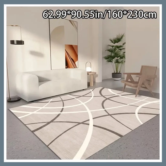 Puha bársony szőnyeg, görbe vonalak minta 160x230cm BR552959-4