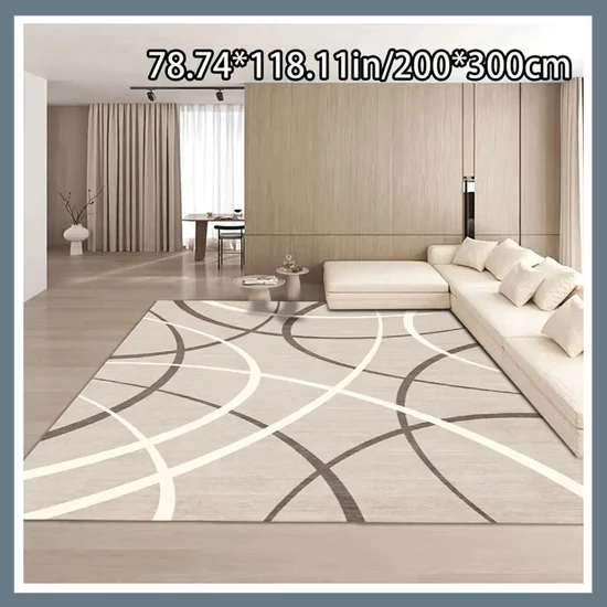 Puha bársony szőnyeg, görbe vonalak minta 200x300cm BR552959-6