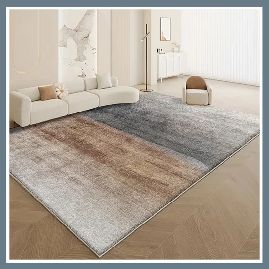 Puha gyapjú szőnyeg - Fekete & Barna 120x180cm DK907930-2