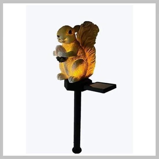 Mókus alakú solar lámpa leszúrható ledmokus