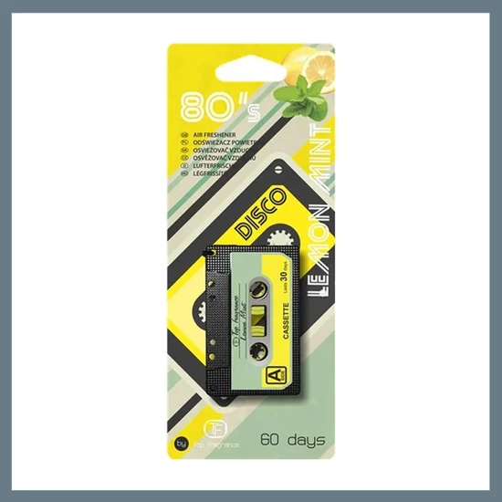 Autós légfrissítő Retro kazetta, citrom illat 11768