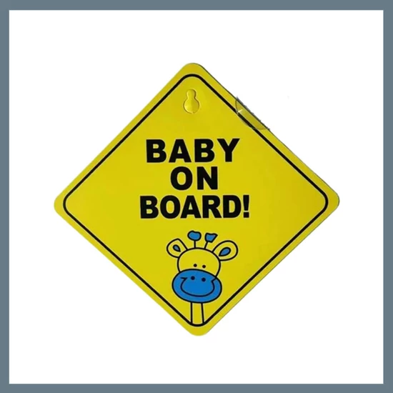 Baby on Board matrica 12x12cm SLH9057