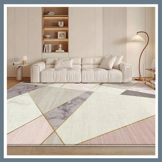 Pasztell geometria bársonyszőnyeg – 160x230 cm LP919422-4
