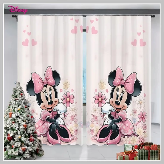 Disney Minnie egér mintás sötétítő függöny, 2 darabos szett BK1247938