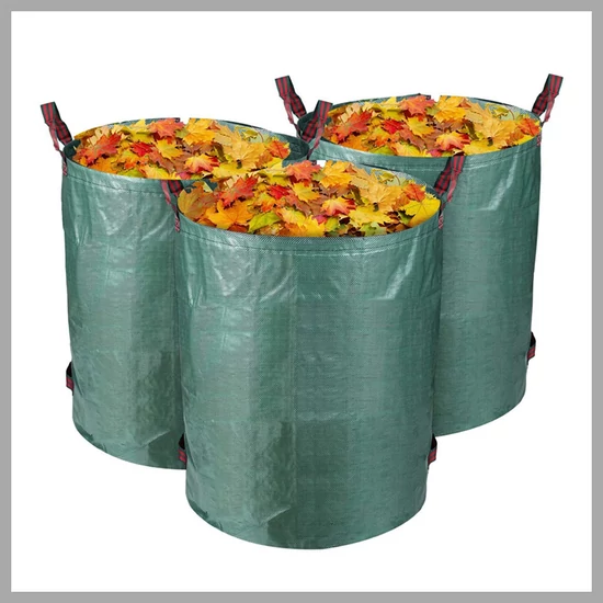 3 db Szőtt kerti szemetes, levélzsák - 300 literes holm4041