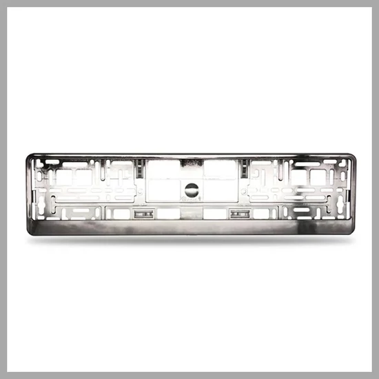 Rendszámtartó | alsóléces | fémgőzölt | grafit szürke SLH6377