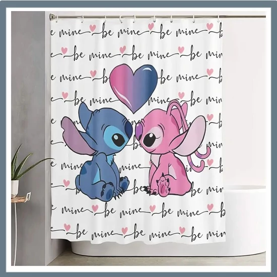 Stitch rajzfilm mintás zuhanyfüggöny GJ1205815