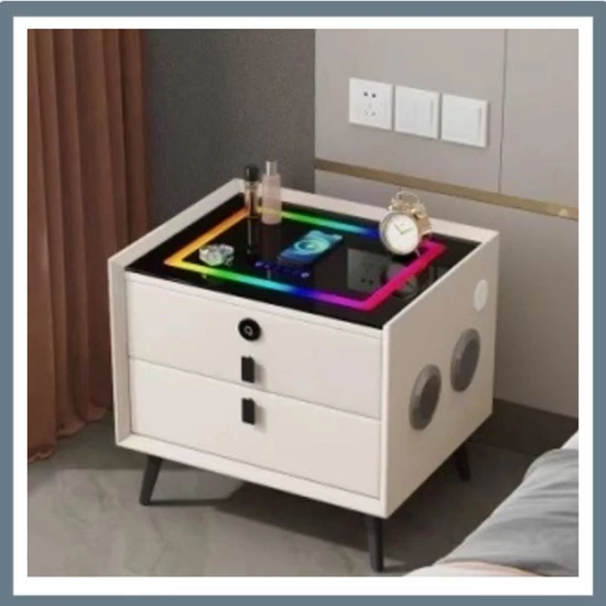 Multifunkcionális Okos Éjjeliszekrény – Modern Kényelem és Innováció