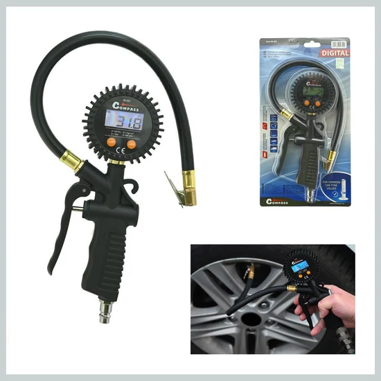 Digitális Gumiabroncs Légpisztoly nyomásmérővel 9352