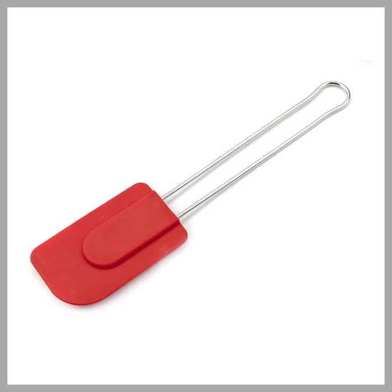Szilikon spatula rozsdamentes acél nyéllel CULINARIA, piros, 23 cm