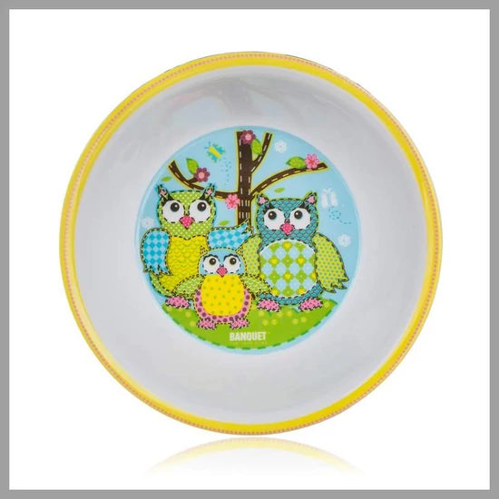 BANQUET Melamin tál BAGOLY mintás, 14cm 12KMK2003OWL-A