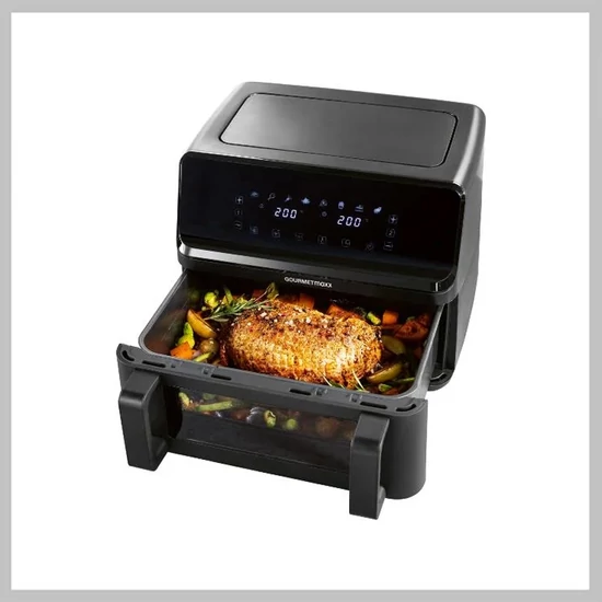 GOURMETMAXX Airfryer Vario kétkamrás 9L DS14349-L