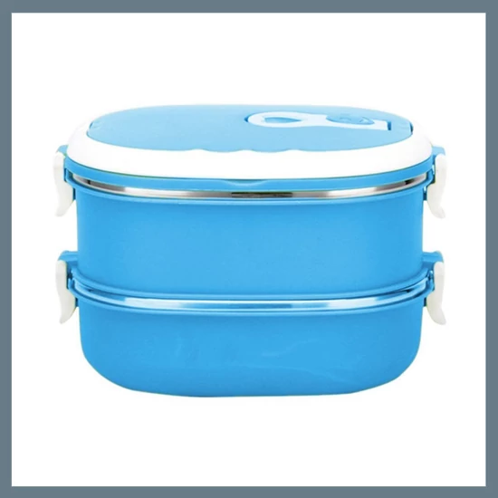 Victor 2 részes ovális ételhordó 1,8L, Kék V-1652-K