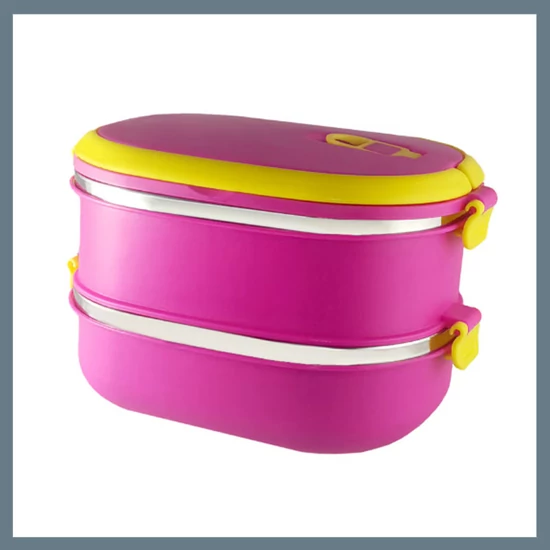 Victor 2 részes ovális ételhordó 1,8L, Lila V-1652-L