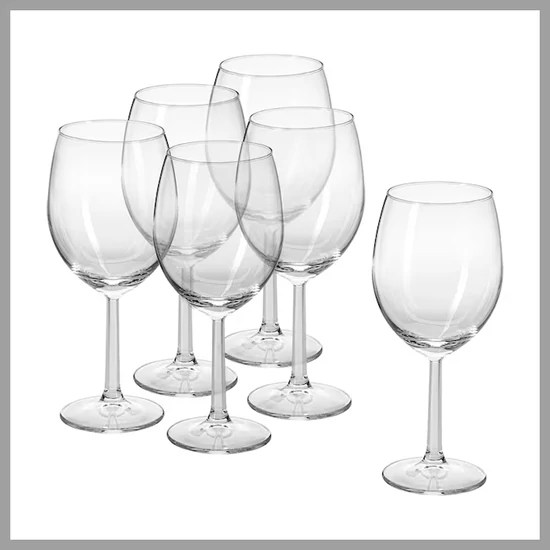 Borospohár készlet LEONA 340 ml, 6 db 02B4G006340