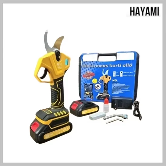 Hayami akkus metszőolló, 2 DB 68V akkumulátorral LCD HA-1040