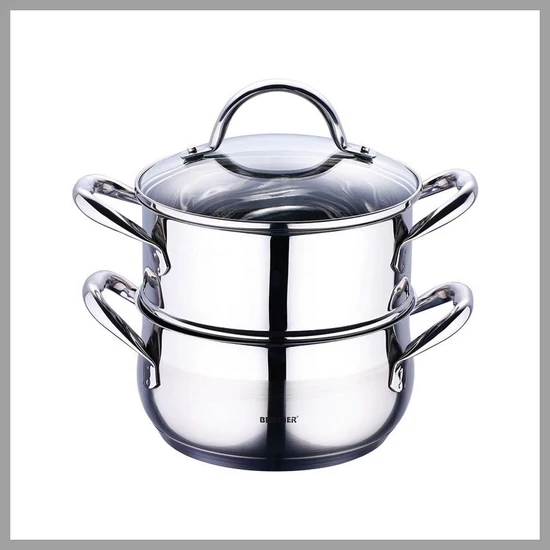 Bergner Rozsdamentes acél párolóedény 2,2L BG-6521