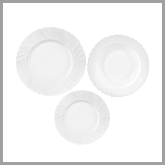 Opál dombornyomott étkészlet 18 részes 10290