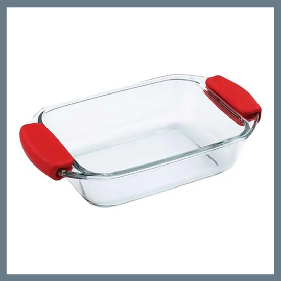 Bergner jénai üvegtál szilikon füllel, 2,2 L BG-2001005