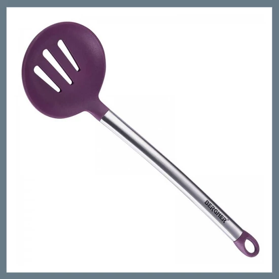Bergner szilikon szűrőkanál, lila BG-3363-PU