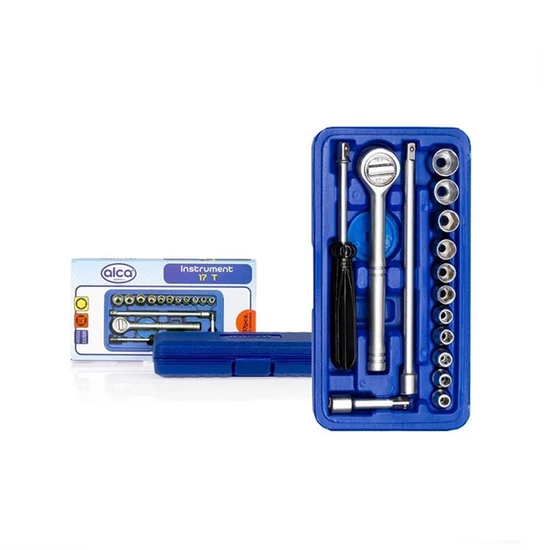 Alca dugókulcs készlet racsnival 4-13 mm | 17 darabos szett 408000