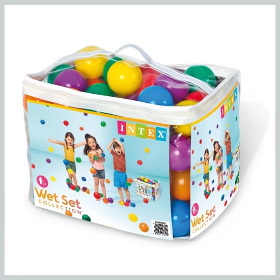 Intex 49600 Labdák zsákban 8cm 100db  149600