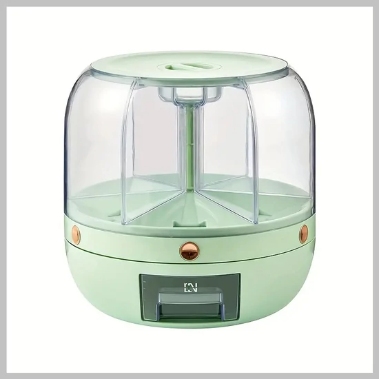 Nagy Kapacitású Konyhai  Forgó Tárolóedény Fedéllel KD324698