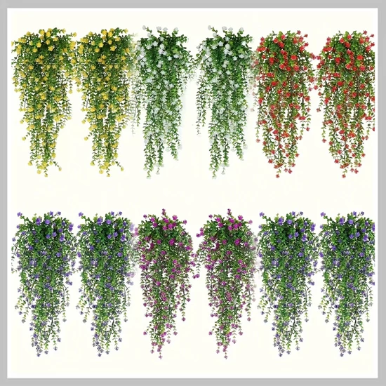 12 db Függő Növény Készlet UV-álló NJ1340137