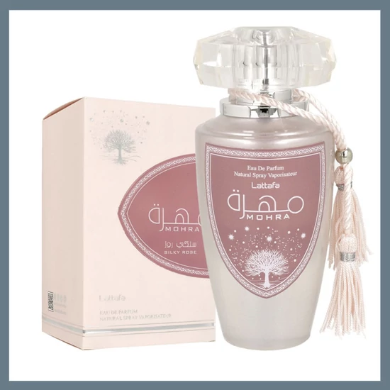 Lattafa Mohra, Silky Rose Arab parfüm 100ml - Nőknek 6291108735572