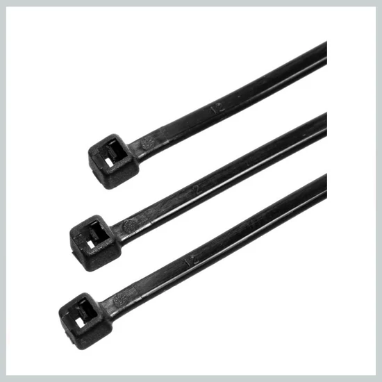 Kábelkötegelő | 7,6x370mm | fekete | 100-as csomag BP1424/100