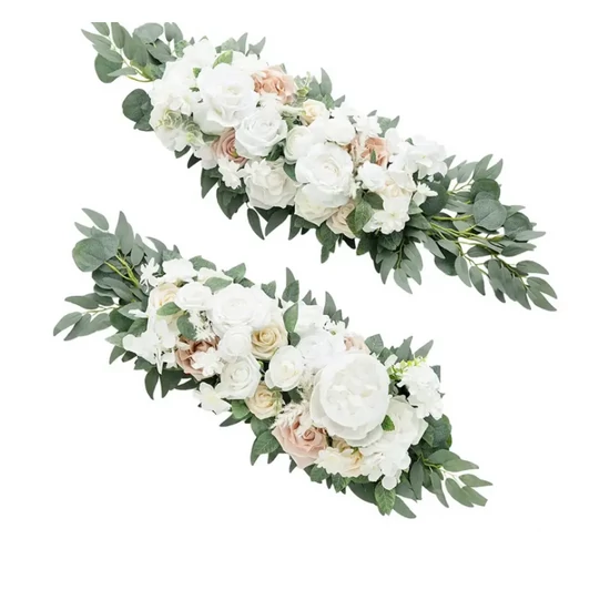 Esküvői selyemvirág dekorációs szett – 2 db, 75 x 35 cm LN1640130