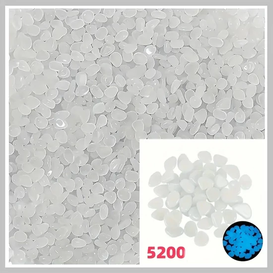 5200 db világító dekorkavics UV fehér JQ1412517-3