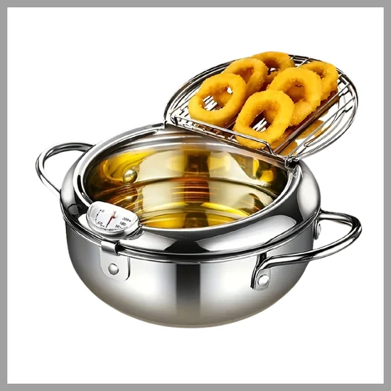 Prémium Olajsütő Serpenyő Hőmérővel – 2.2L (T) HN431658