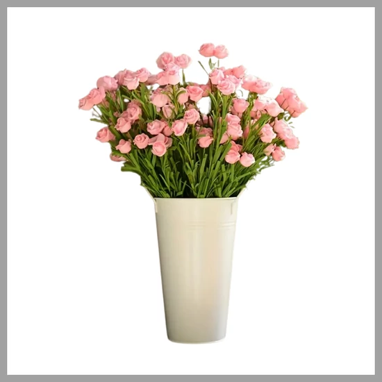 40 szálas műselyem rózsacsokor – rózsaszín – KT1129545