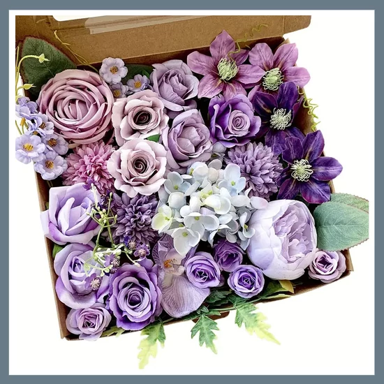 Művirágcsokor - lila árnyalatok DT709856