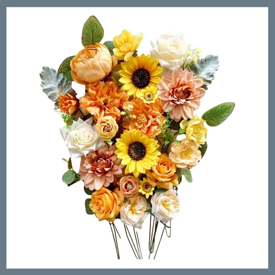 Művirágcsokor - sárga árnyalatok MP42647