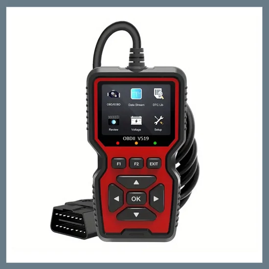 V519 OBD2 Diagnosztikai Szkenner – Professzionális kódolvasó motorhibákhoz és élő adatokhoz QR10179