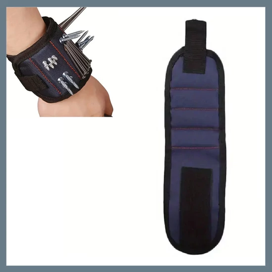 Mágneses Csuklópánt Csavarok és Szögek Tartásához - Sötétkék WW06543-2